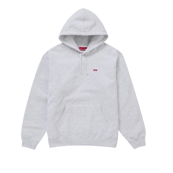 Supreme Small Box Hooded Sweatshirt (FW24) Heather Grey